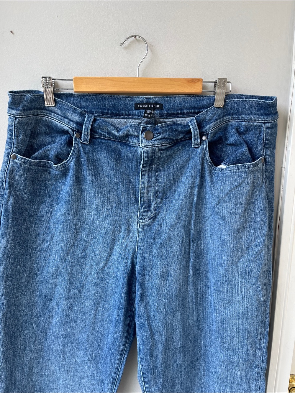 Eileen Fisher Straight Leg Jeans - Picture 2 of 6